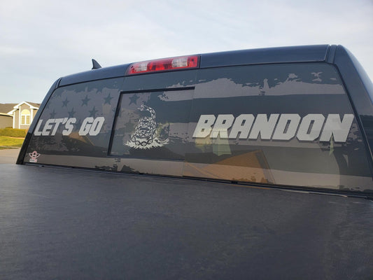 Let's Go Brandon Back Window Decal