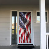 Draped American Flag - Storm Door Decal