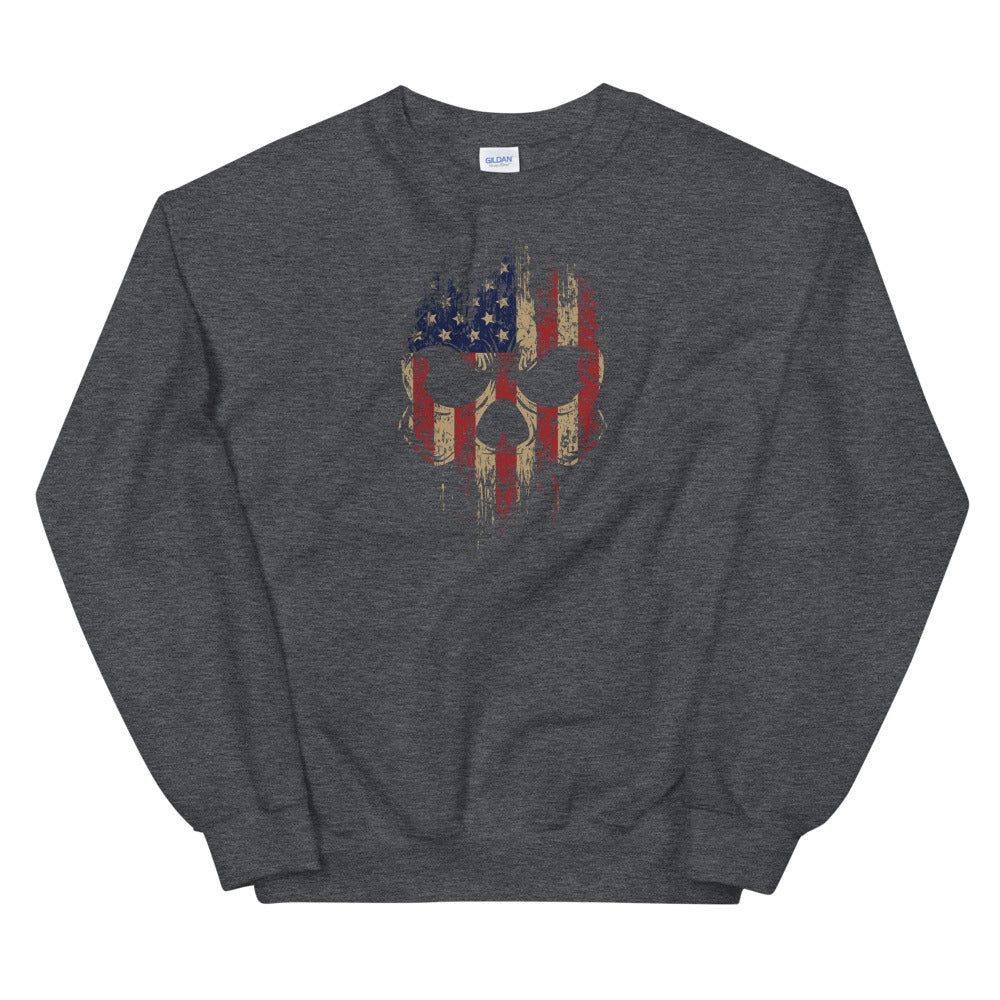 Patriotic Skull Unisex Sweatshirt