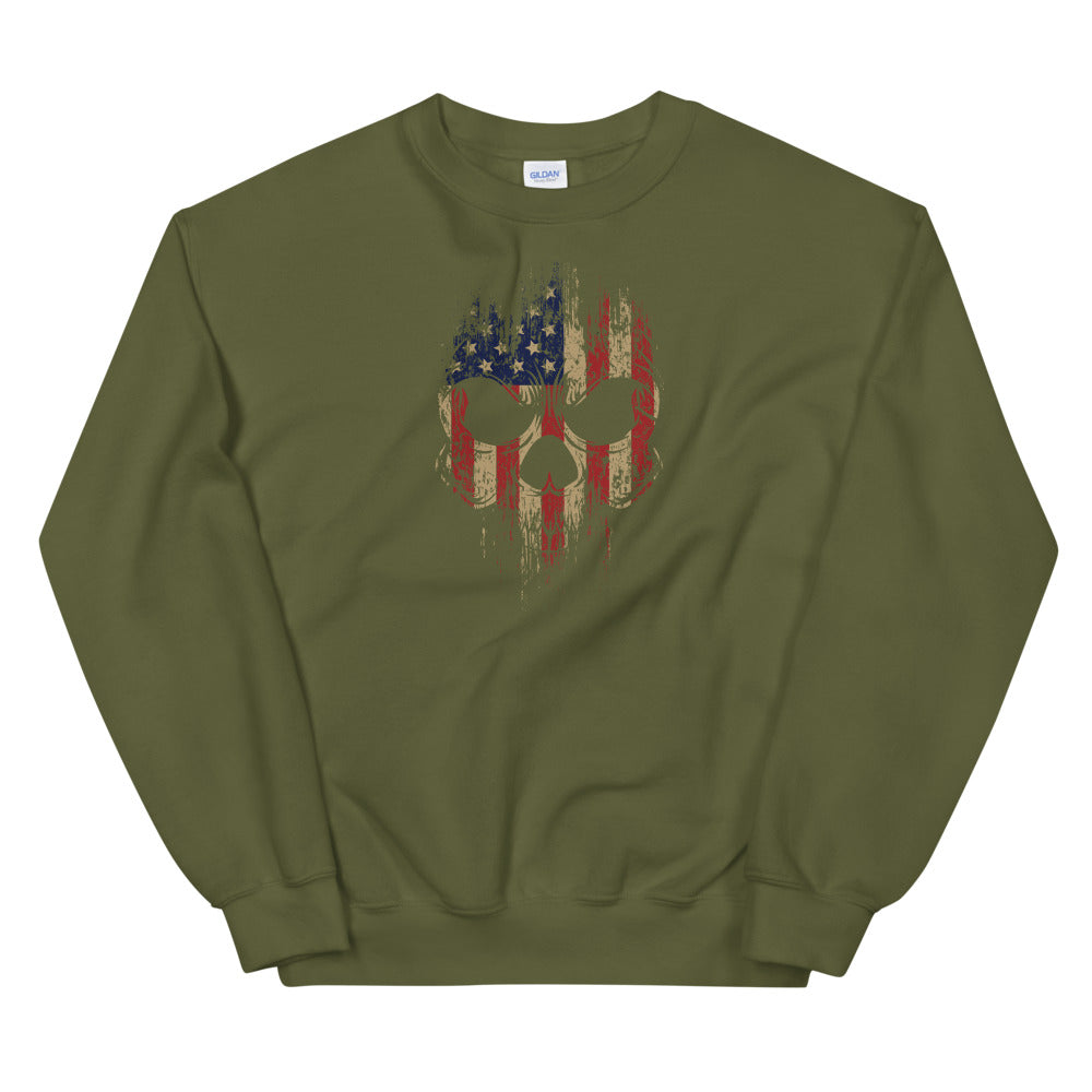 Patriotic Skull Unisex Sweatshirt