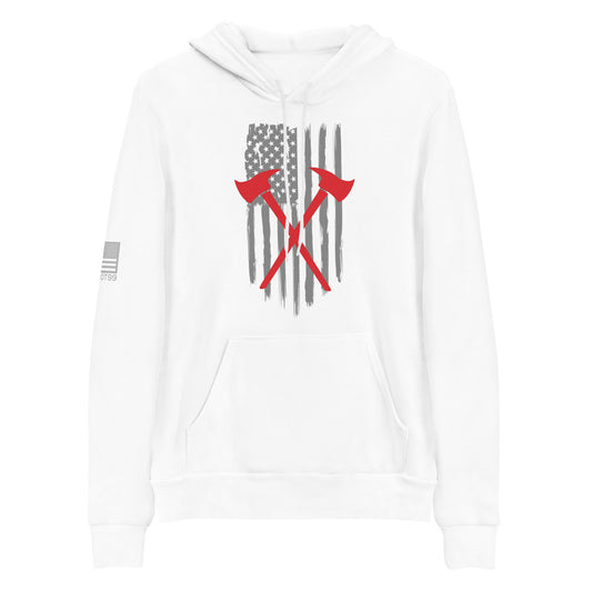 Firefighter American Flag His/Her hoodie