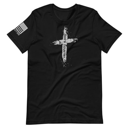 God's Country with Cross T-Shirt - Unisex