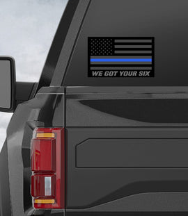 We Got Your Six Mini Bold Patriotic Decal