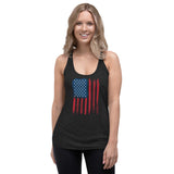 Women's Patriotic Flag Racerback Tanktop